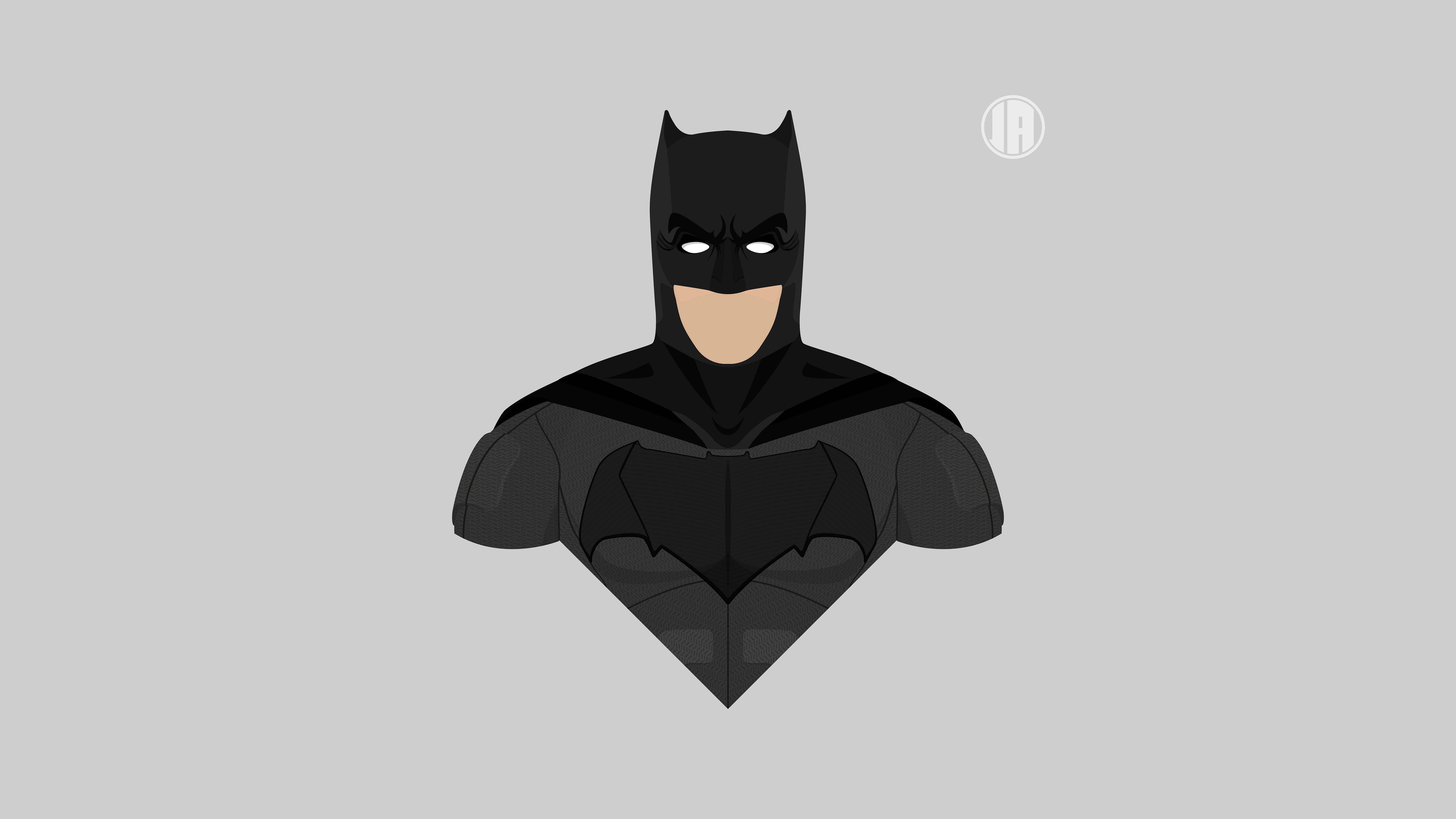 Minimalism Batman UHD 8K Wallpaper